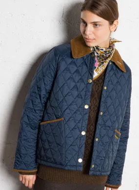 30TH ANNIVERSARY LIDDESDALE - Chaqueta corta y cuadrada acolchada en azul