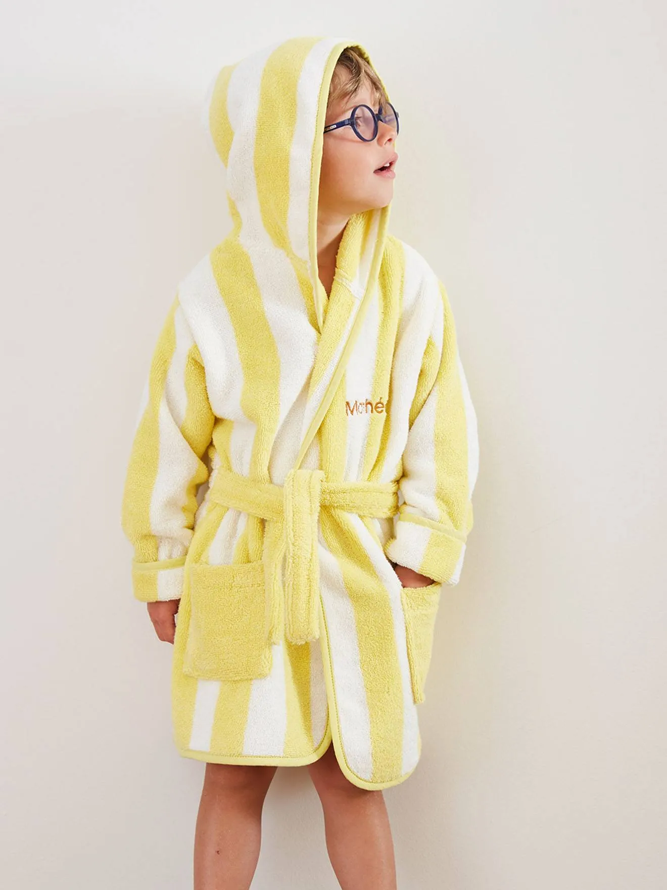 Albornoz de baño infantil a rayas Tumbona