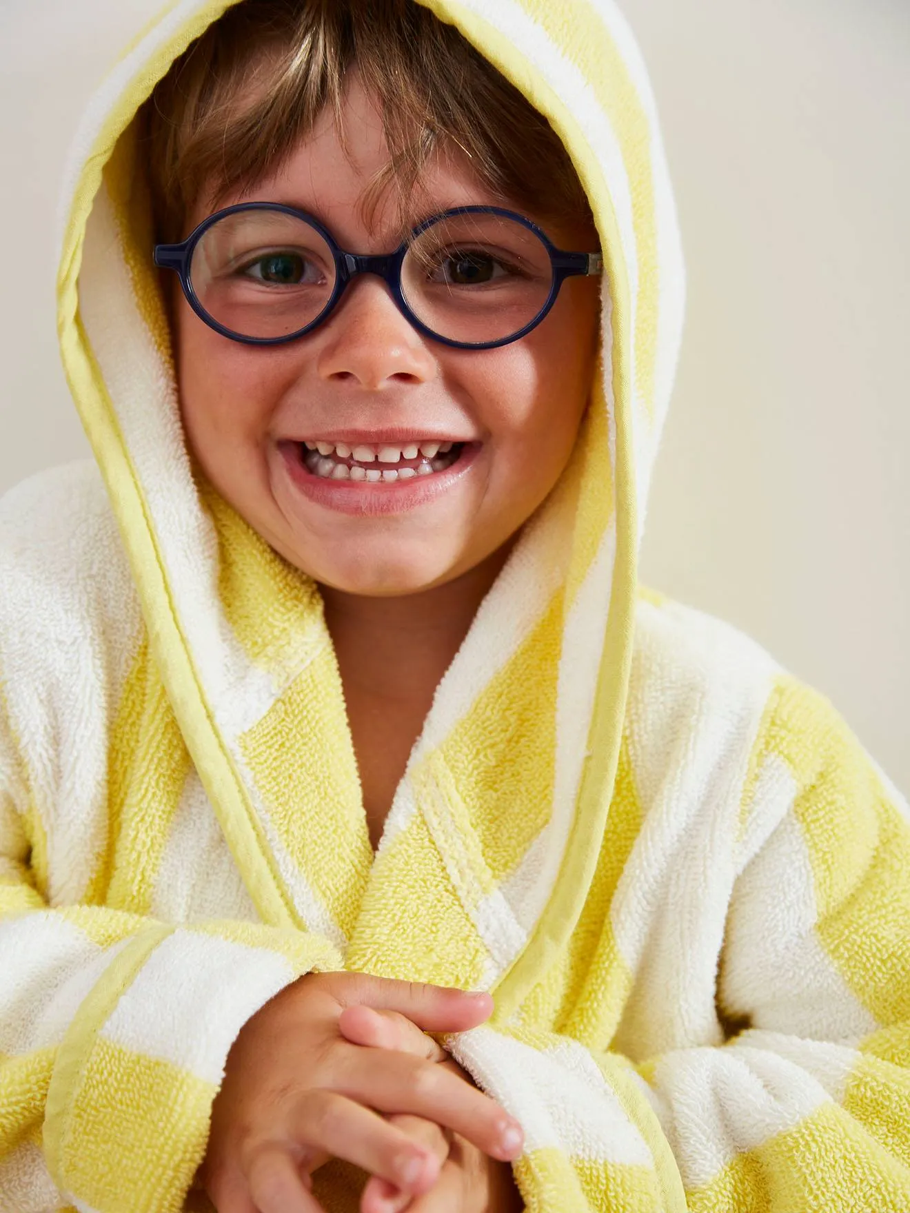 Albornoz de baño infantil a rayas Tumbona