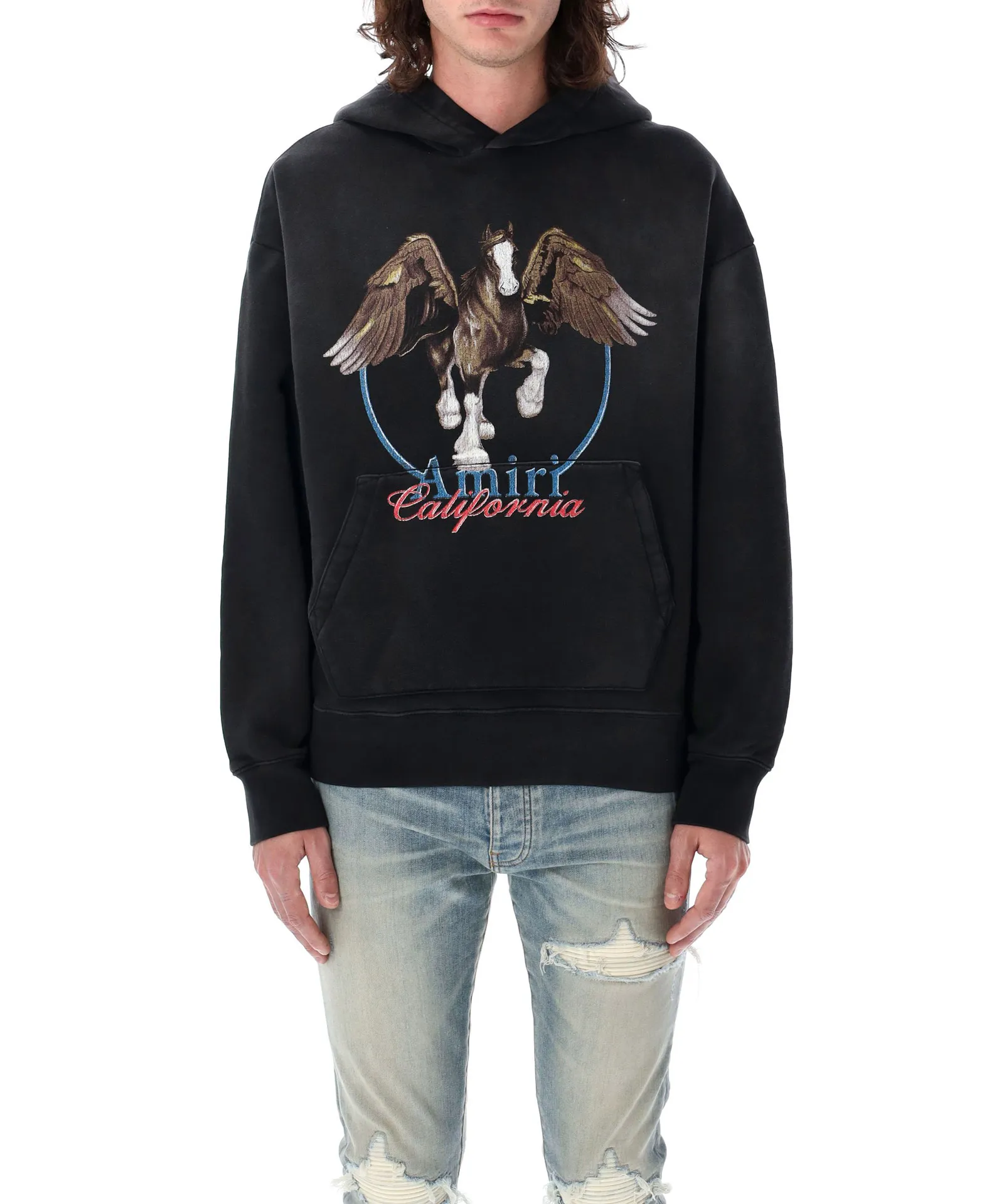 Amiri Sudadera con capucha Vintage Pegasus