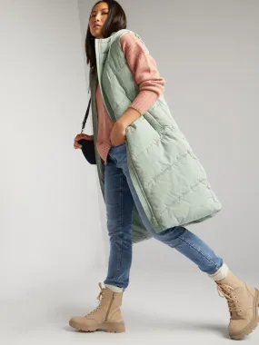 Anorak sin mangas con capucha - VERDE