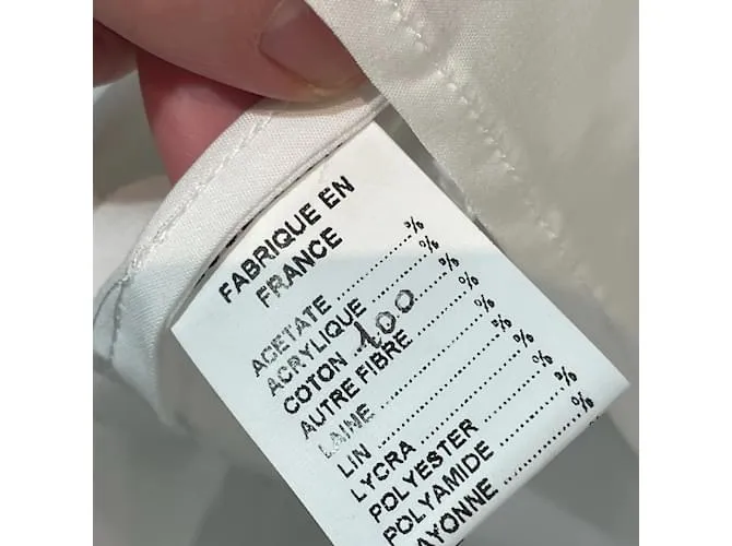 Autre Marque OTRAS MARCAS Tops T.fr 40 Algodón Blanco 