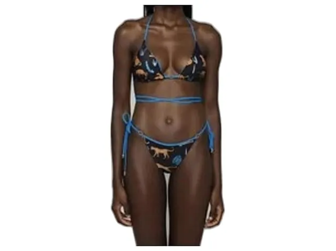 Autre Marque Ropa de baño Negro Naranja 