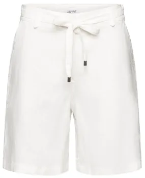 BERMUDAS DE LINO SIN TEÑIR MUJER ESPRIT