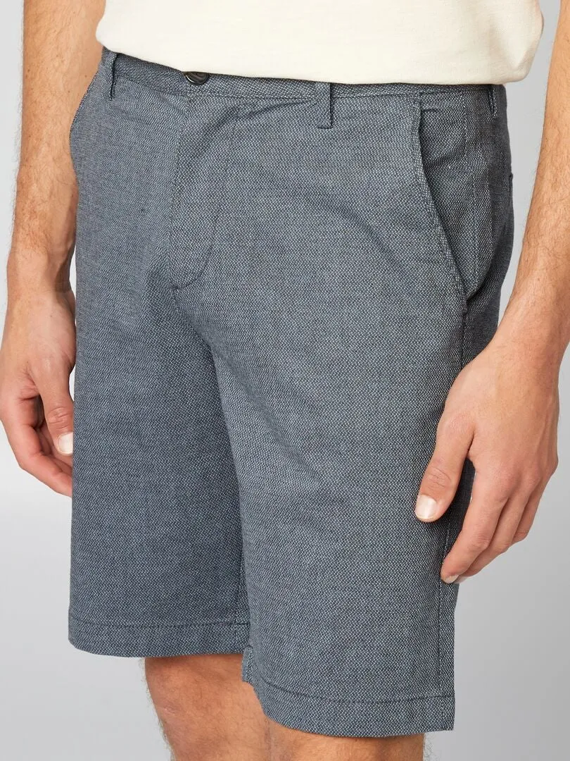 Bermudas tipo chino de sarga - AZUL