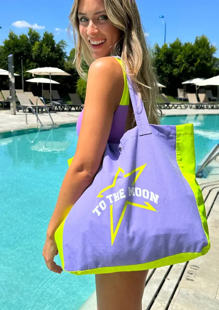 BOLSA DE PLAYA LILA