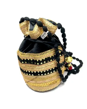 BOLSOS DE FIESTA NEGRO LIMOSNERAS DECORADAS