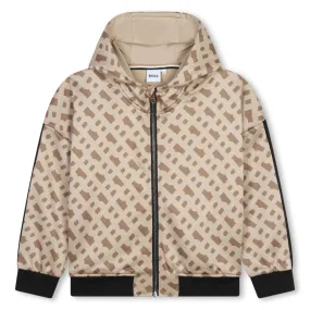 BOSS Chaqueta de jacquard y capucha