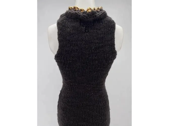 BOTTEGA VENETA Vestidos T.Lana XS Internacional Castaño 