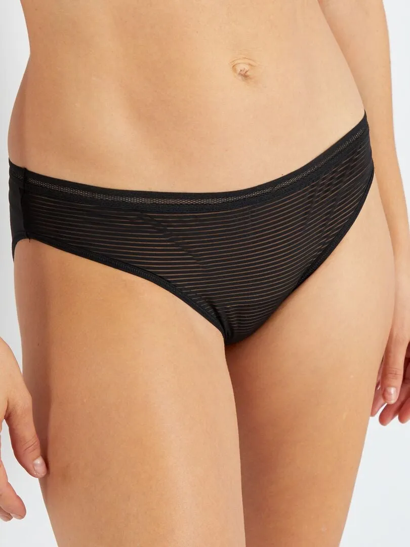 Braguita de microfibra - Negro