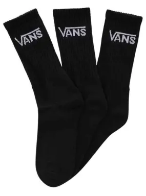 Calcetines Vans negros Classic 3 pares para hombre y mujer