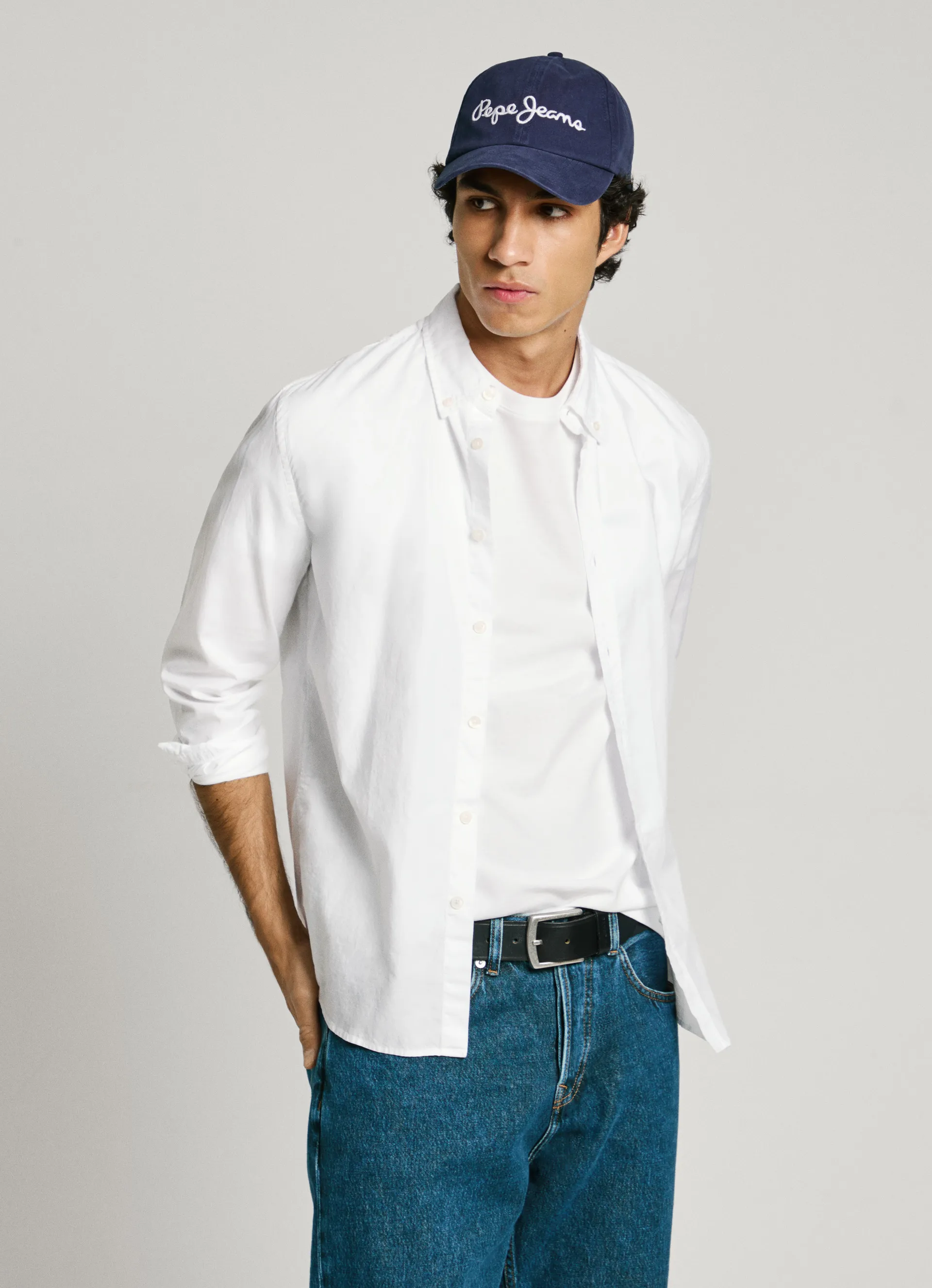 camisa oxford fit slim