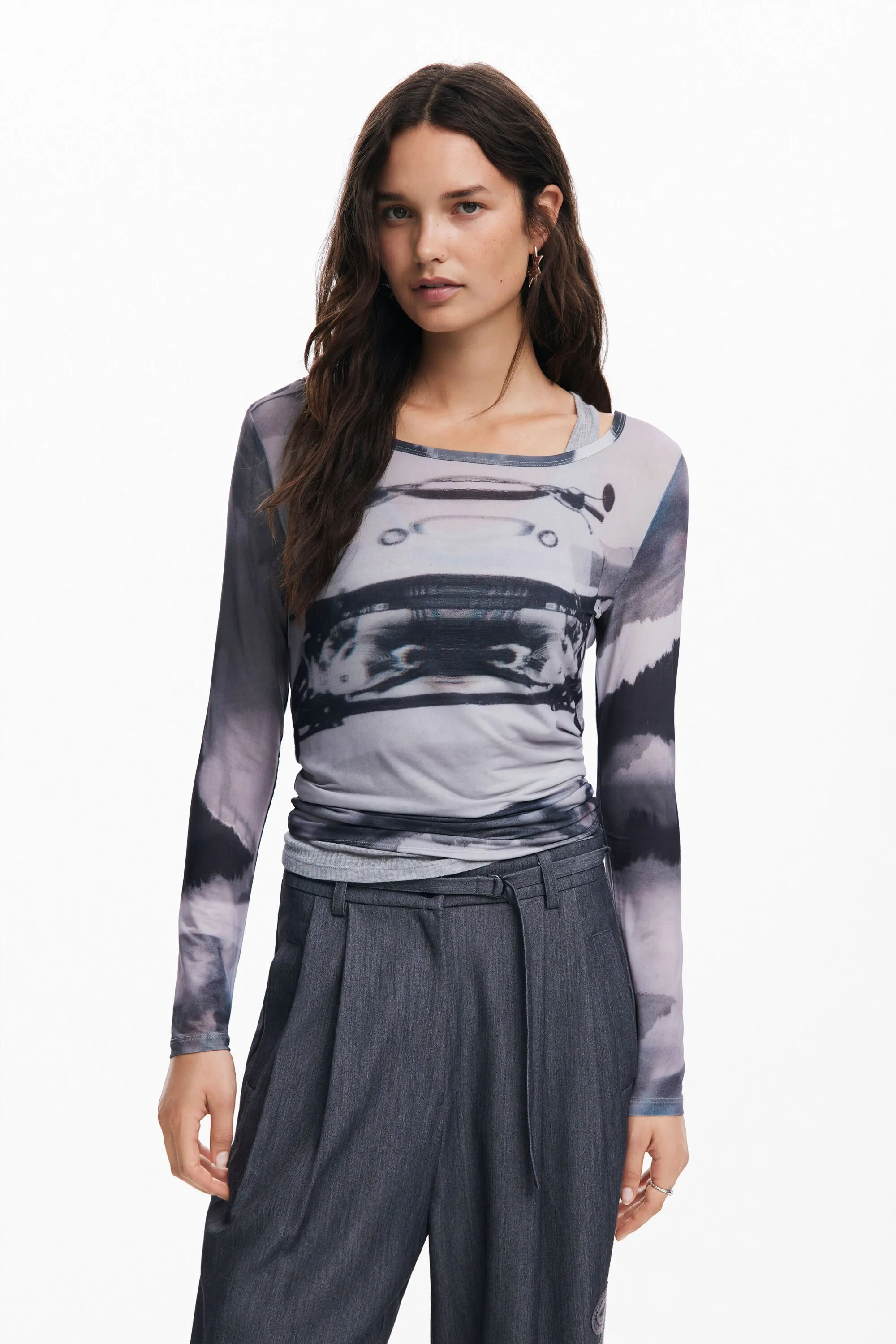 Camiseta estampado coche