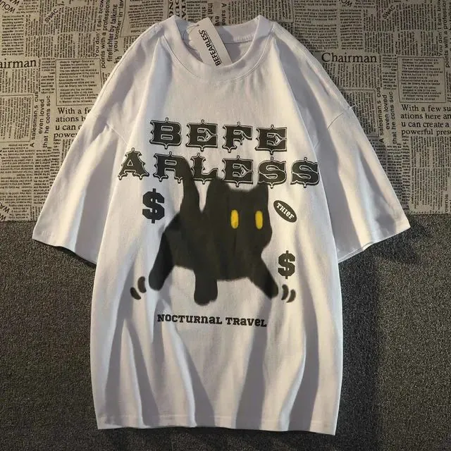 Camiseta Oversize Cat