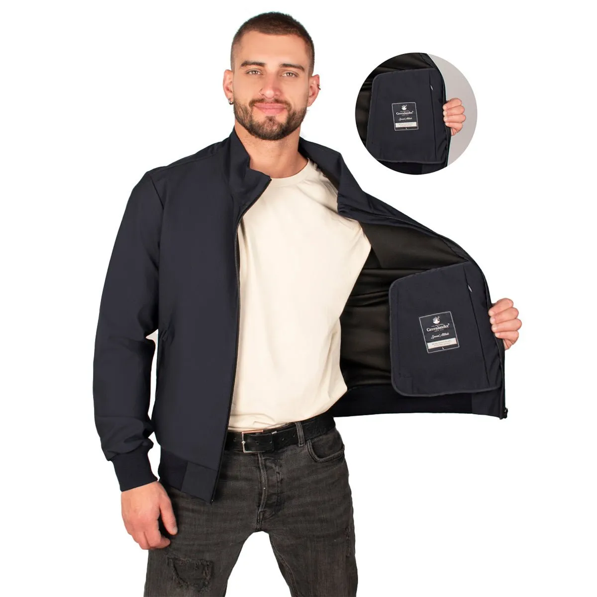 Chamarra Impermeable Hombre