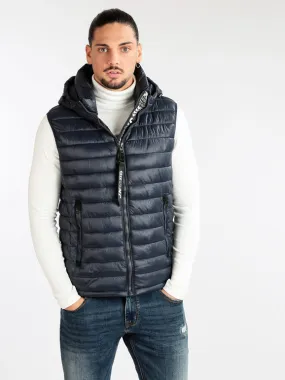Guy Chaleco hombre acolchado con capucha