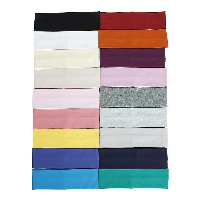 Hot Sports Headbands For Women Solid Color Wide Yoga Hairband Headwrap Stretch Ribbon Running Fitness Makeup Hair Accessories