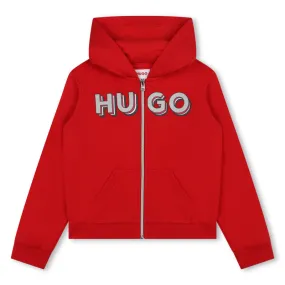 HUGO Sudadera cremallera y capucha