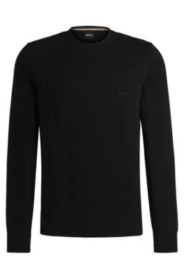 Jersey de algodón con logo bordado