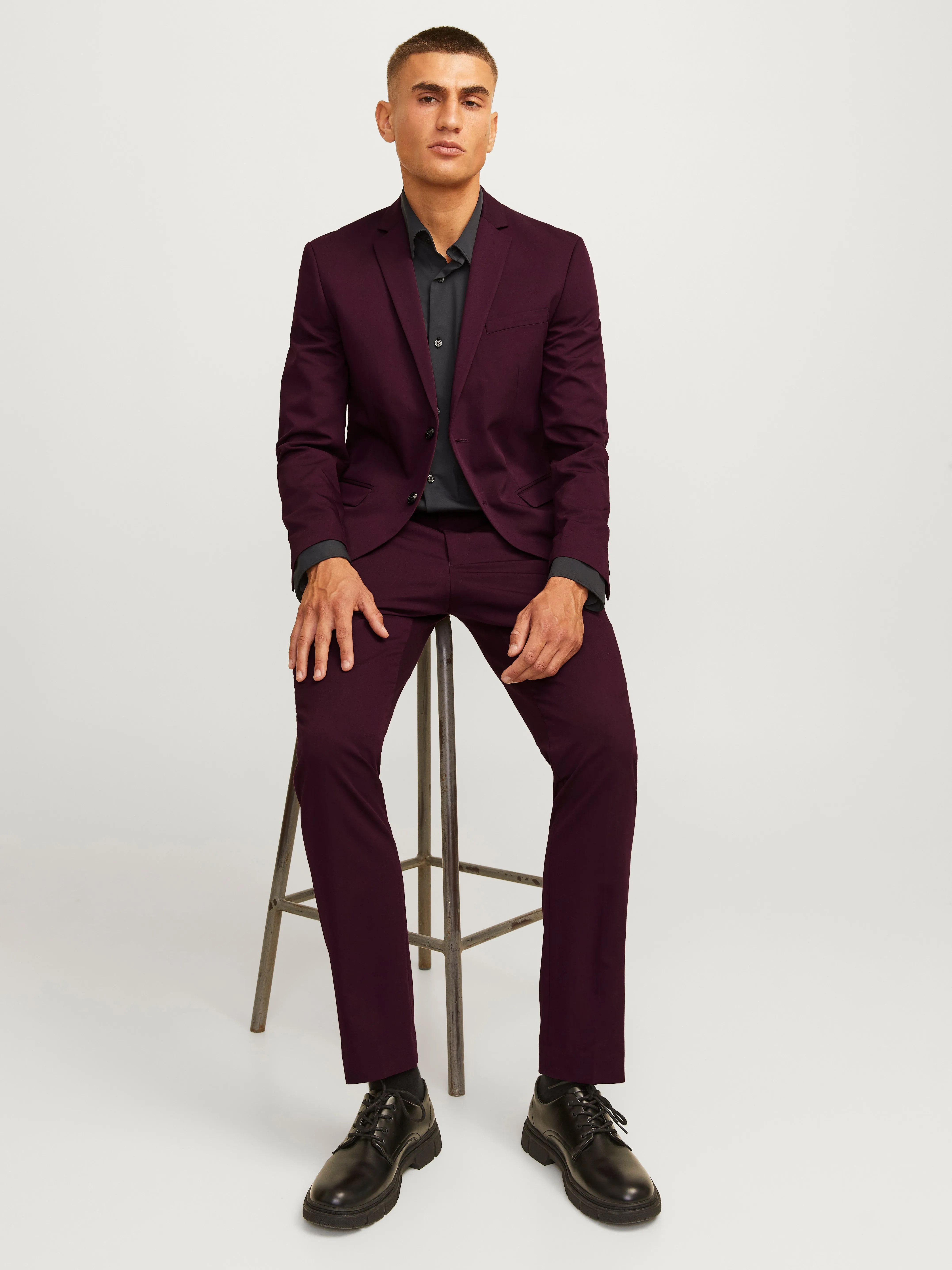 JPRFRANCO Trajes Corte super slim | Rojo oscuro | Jack & Jones®
