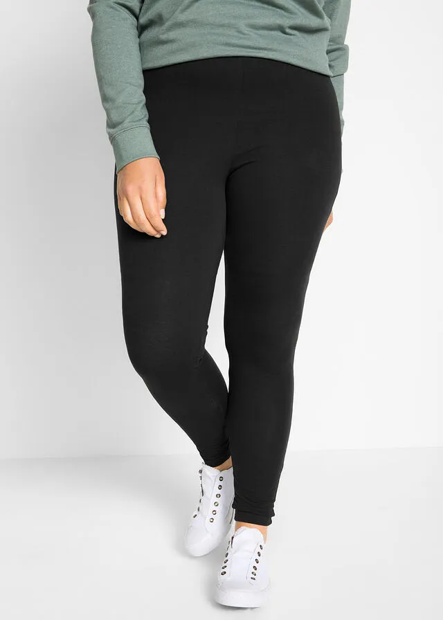Leggings elásticos (2 unidades) Blanco-negro