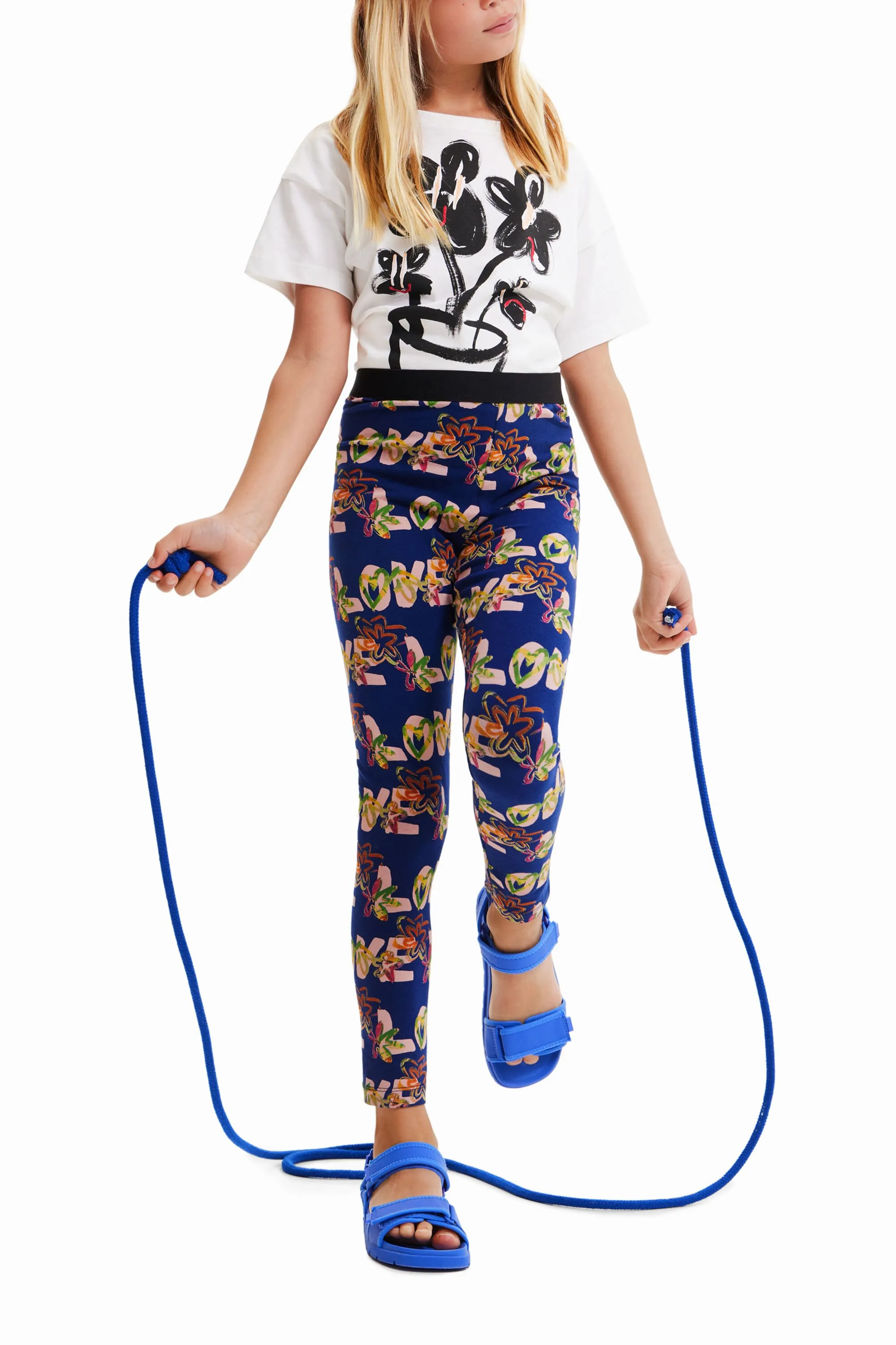 Leggings flores Love