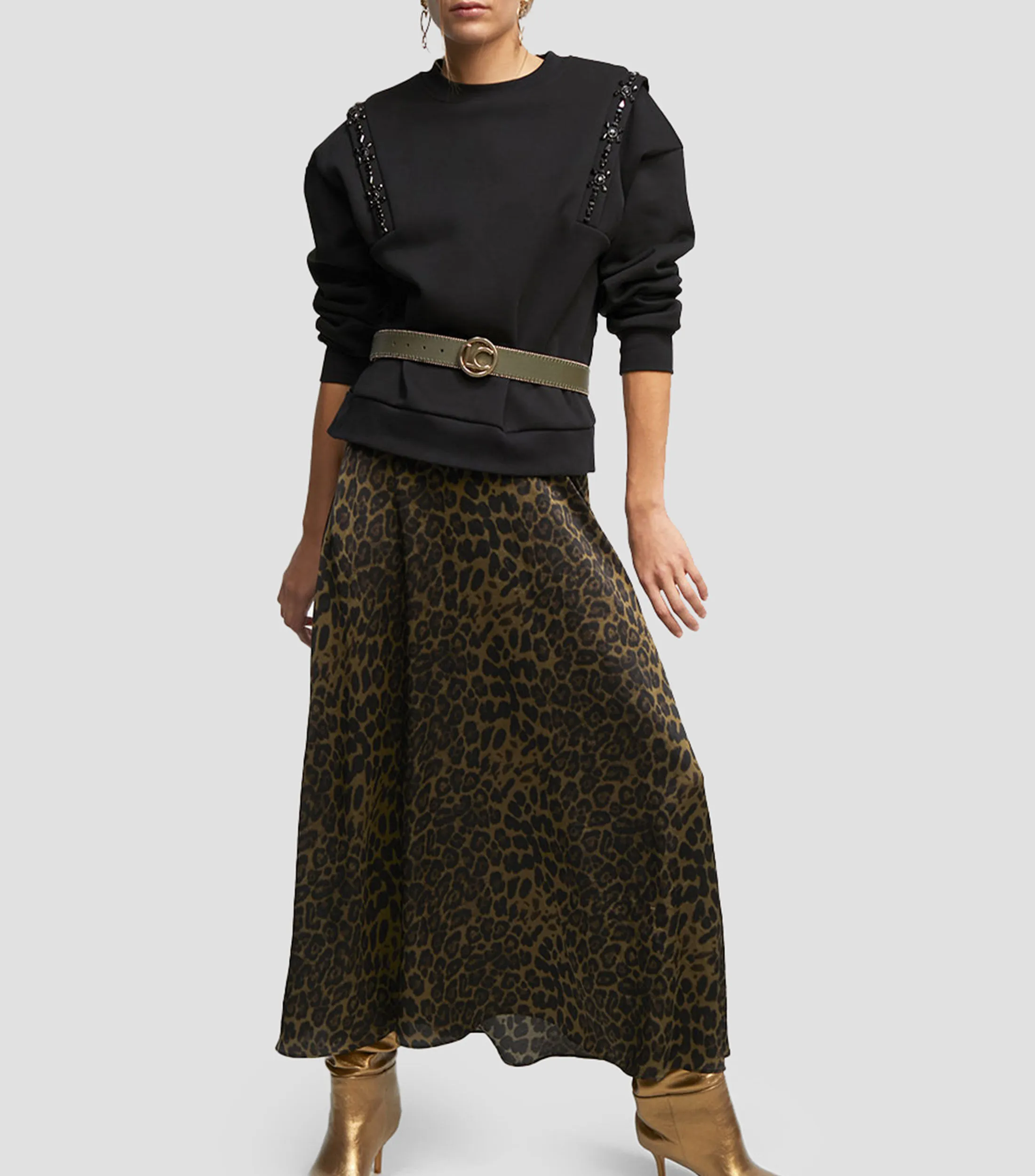 Lola Casademunt Falda larga Animalprint Mujer