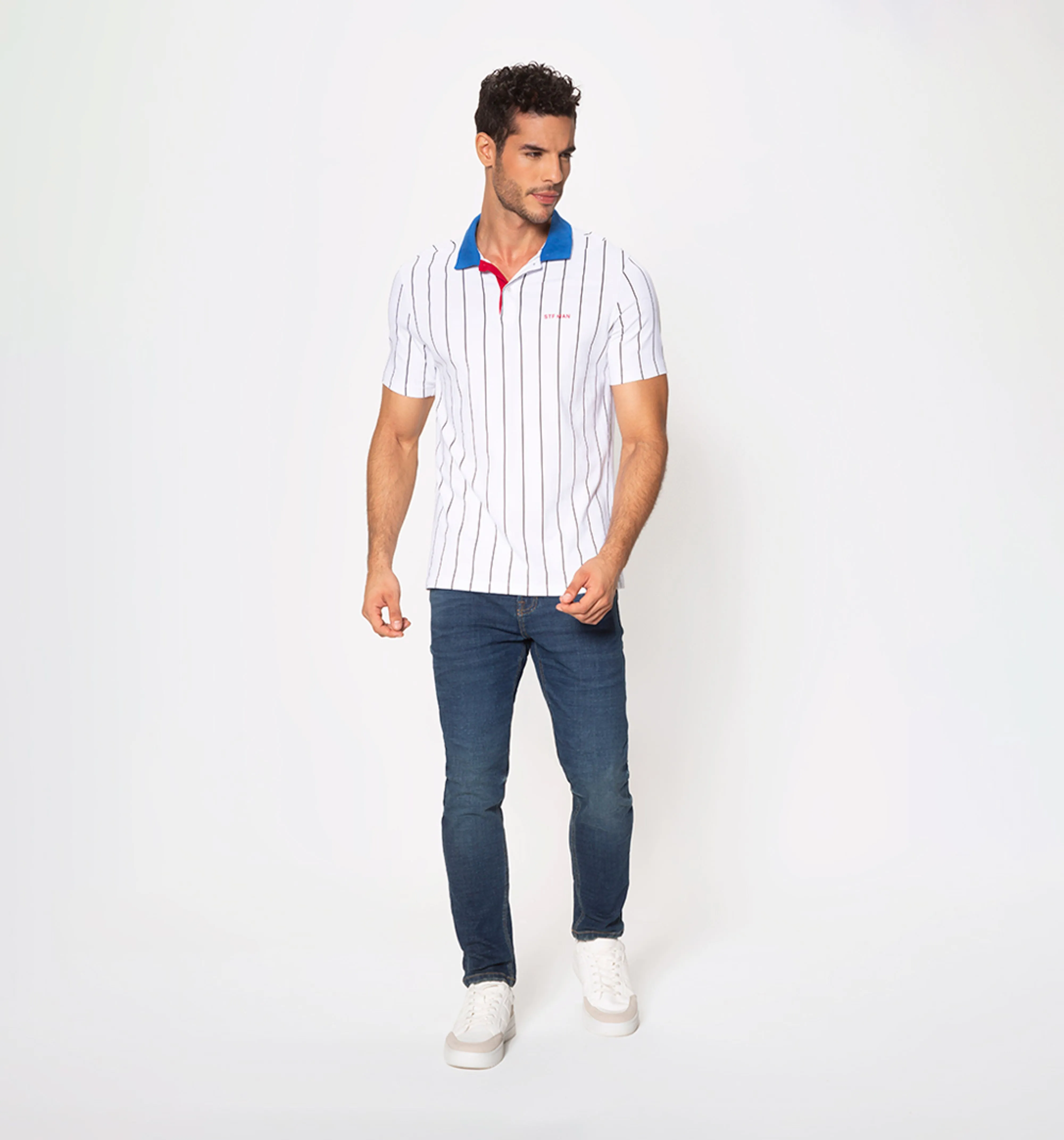Polo de rayas slim fit