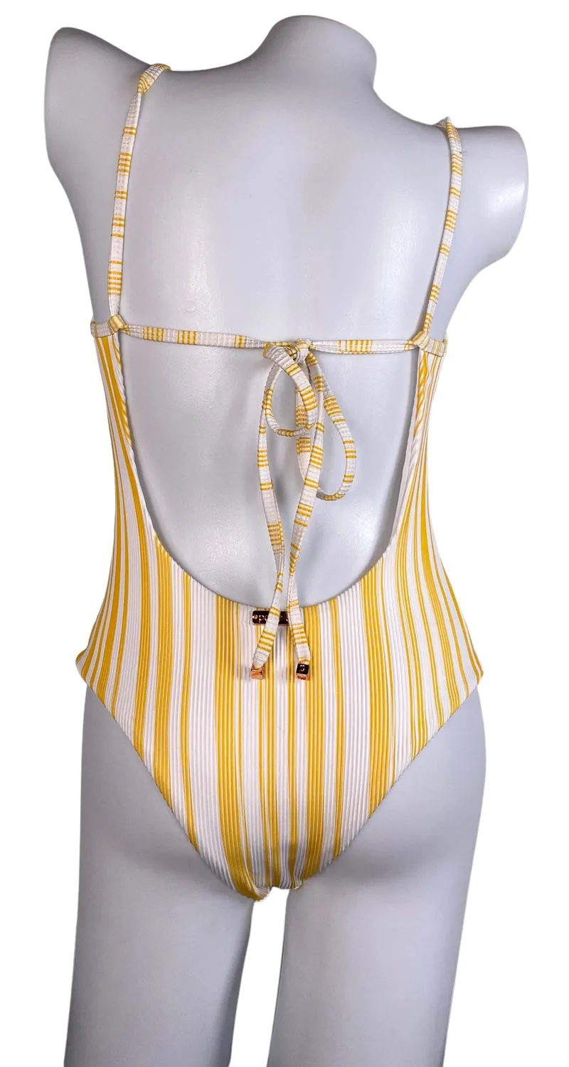 POLONIO Traje De Baño Yellow Stripe