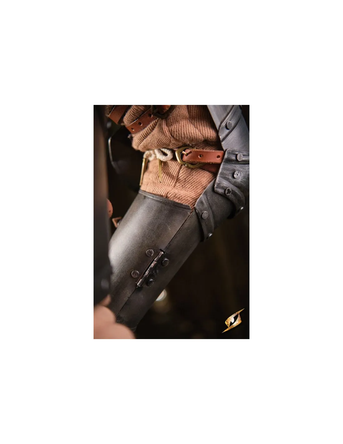 Protecciones de brazo acero negro serie Capitán, Epic Armoury