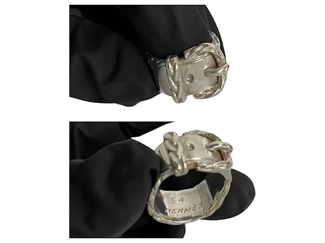 Ring Anillo de plata 925 con motivo de cinturón Diane de Hermès 