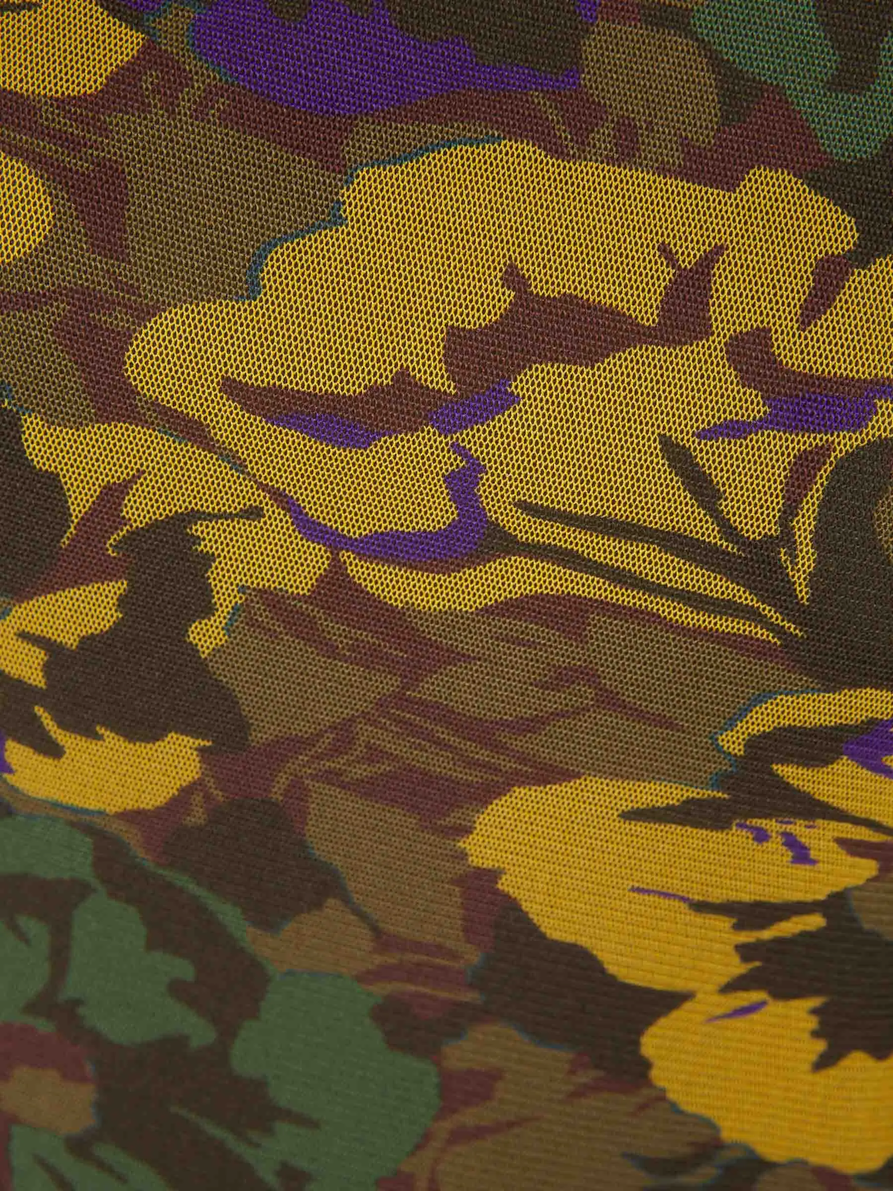 Saint Laurent Vestido Mini Motivo Floral