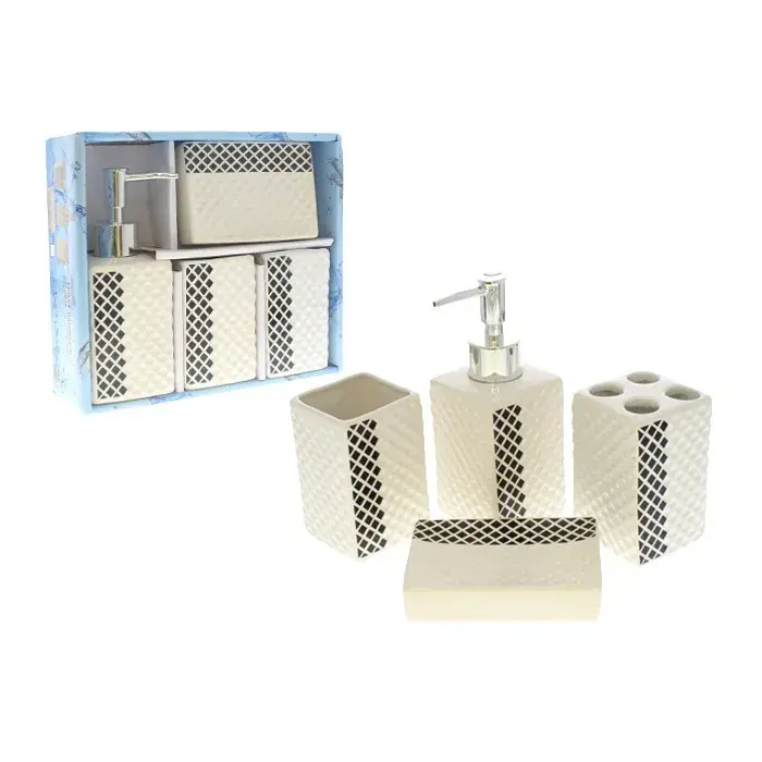 Set de 4 accesorios para baño