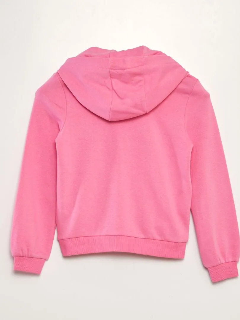 Sudadera lisa con capucha - rosa