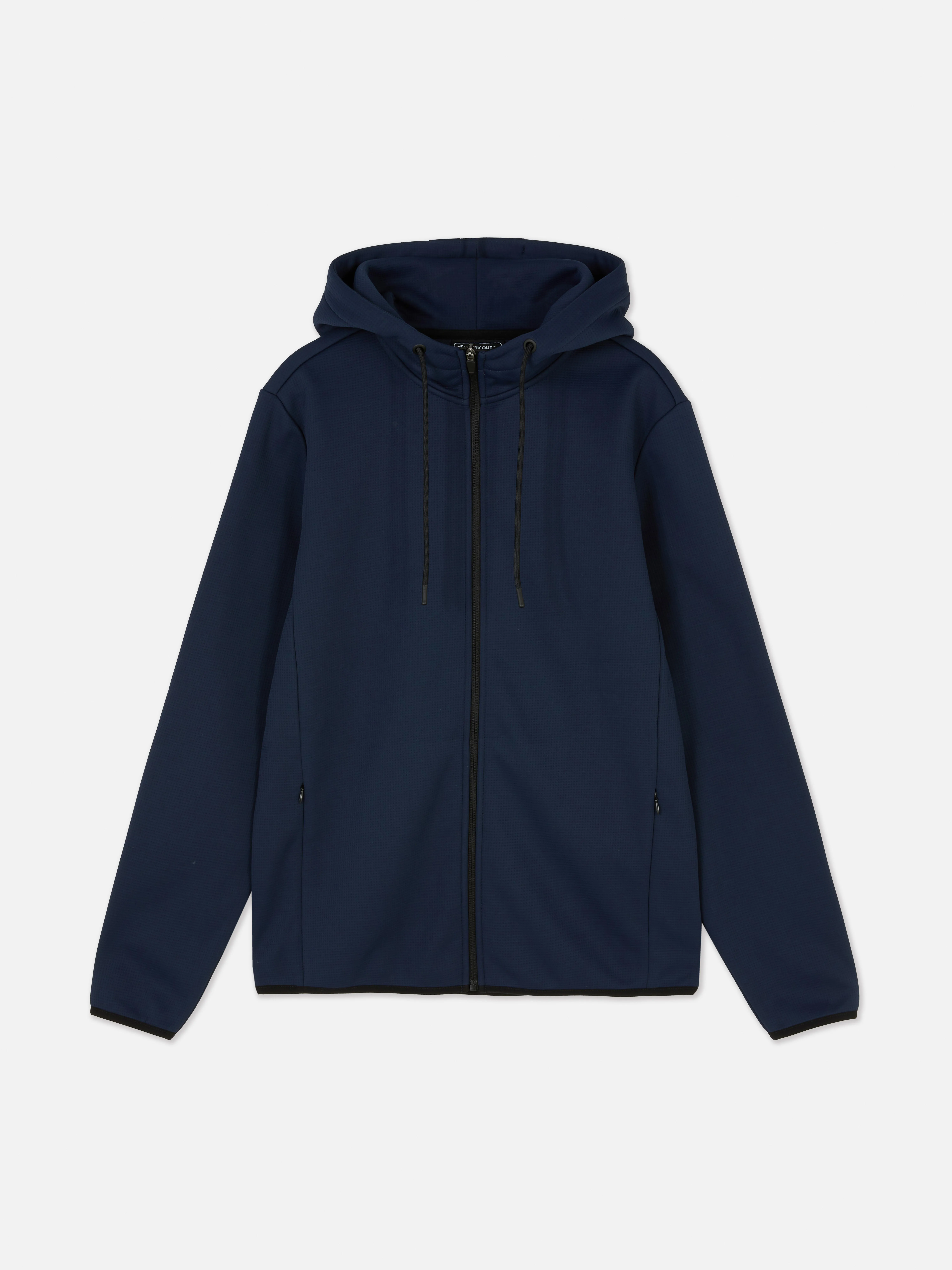 Sudadera polar con capucha texturizada