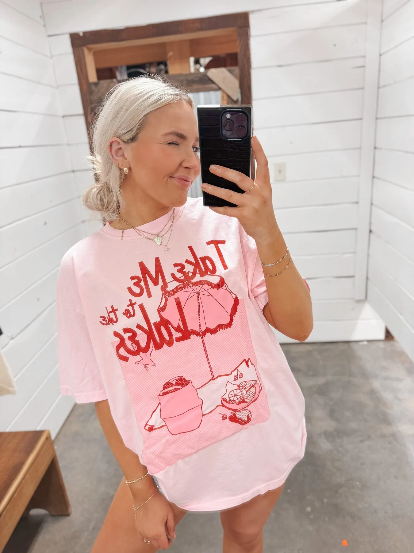 Take Me To The Lakes Oversized Tee-