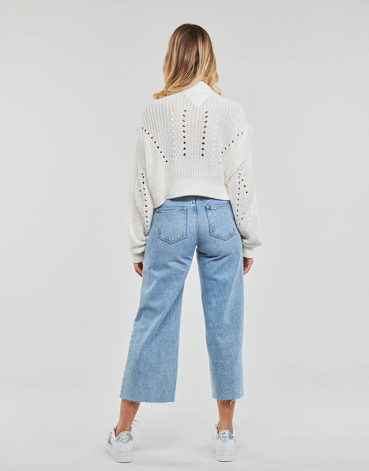 TJW OVRSZD FLAG STITCH SWEATER