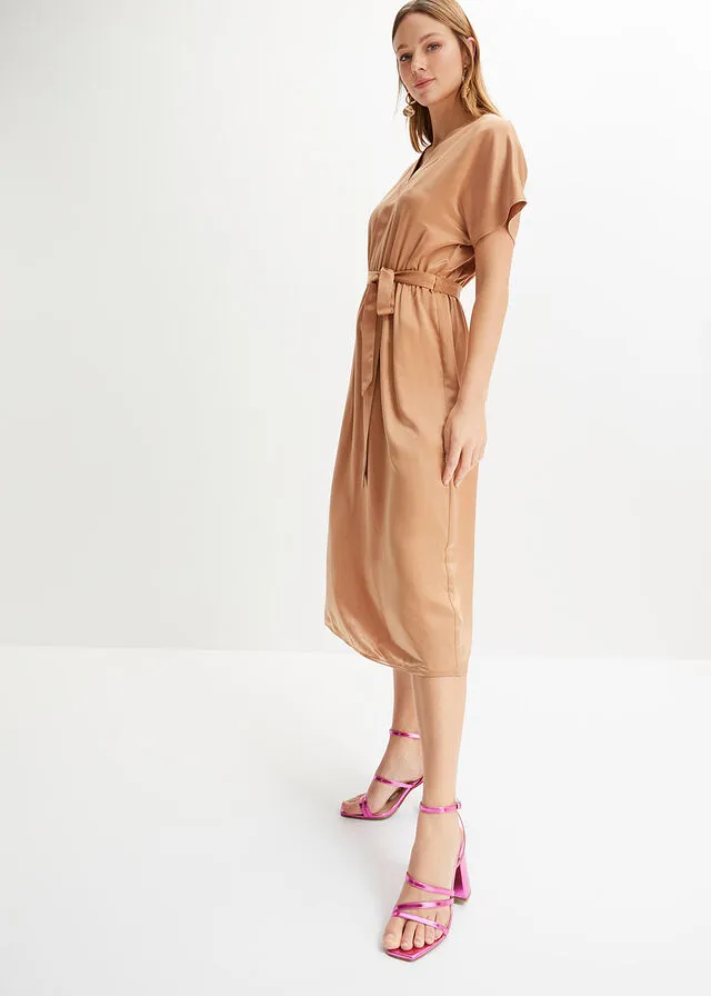 Vestido café con hielo
