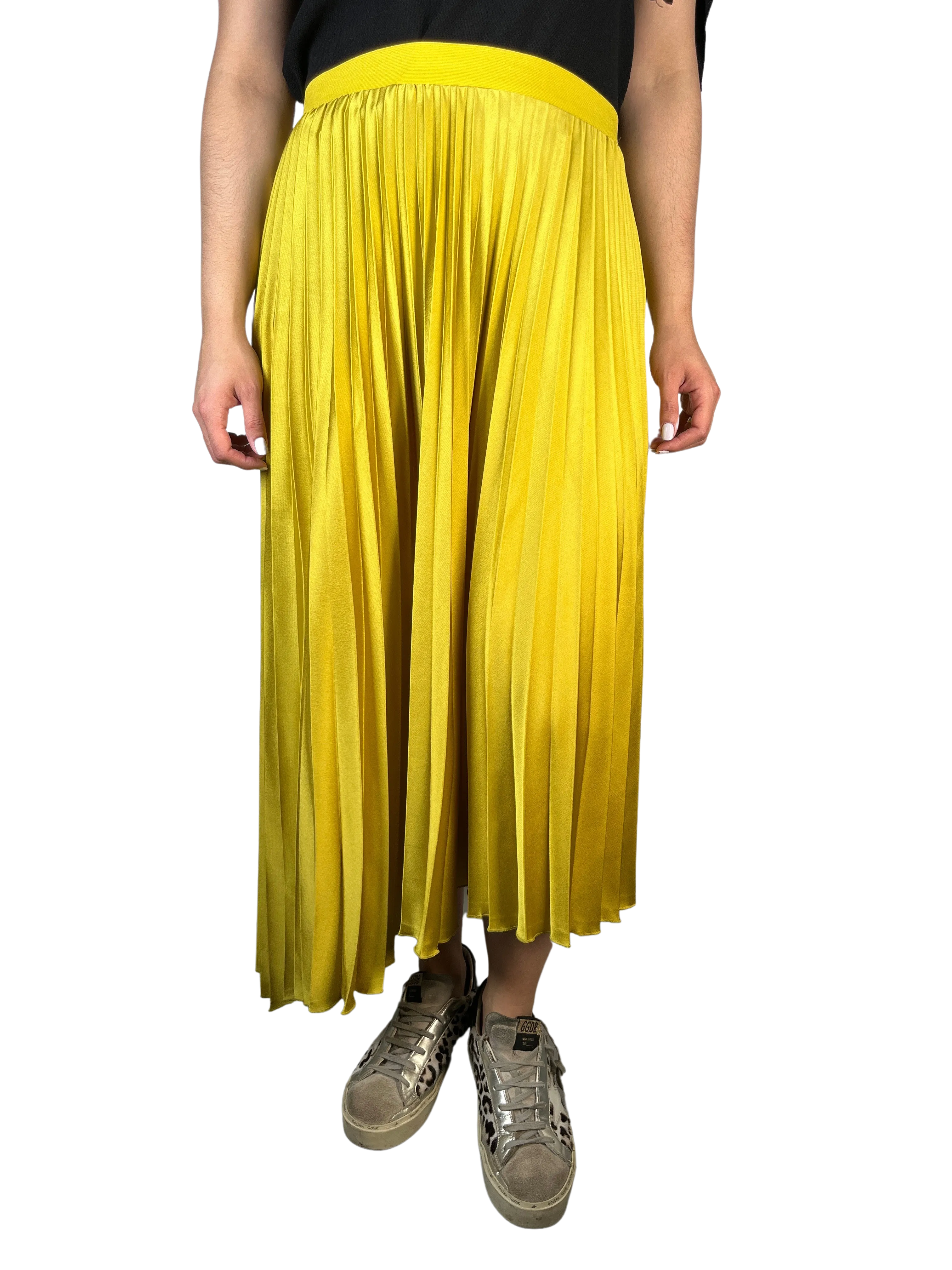 ZARA Falda Plisada Asimétrica PLUS SIZE