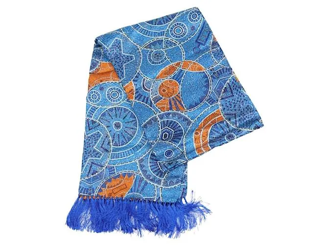 Zilli Pañuelos de seda Azul 